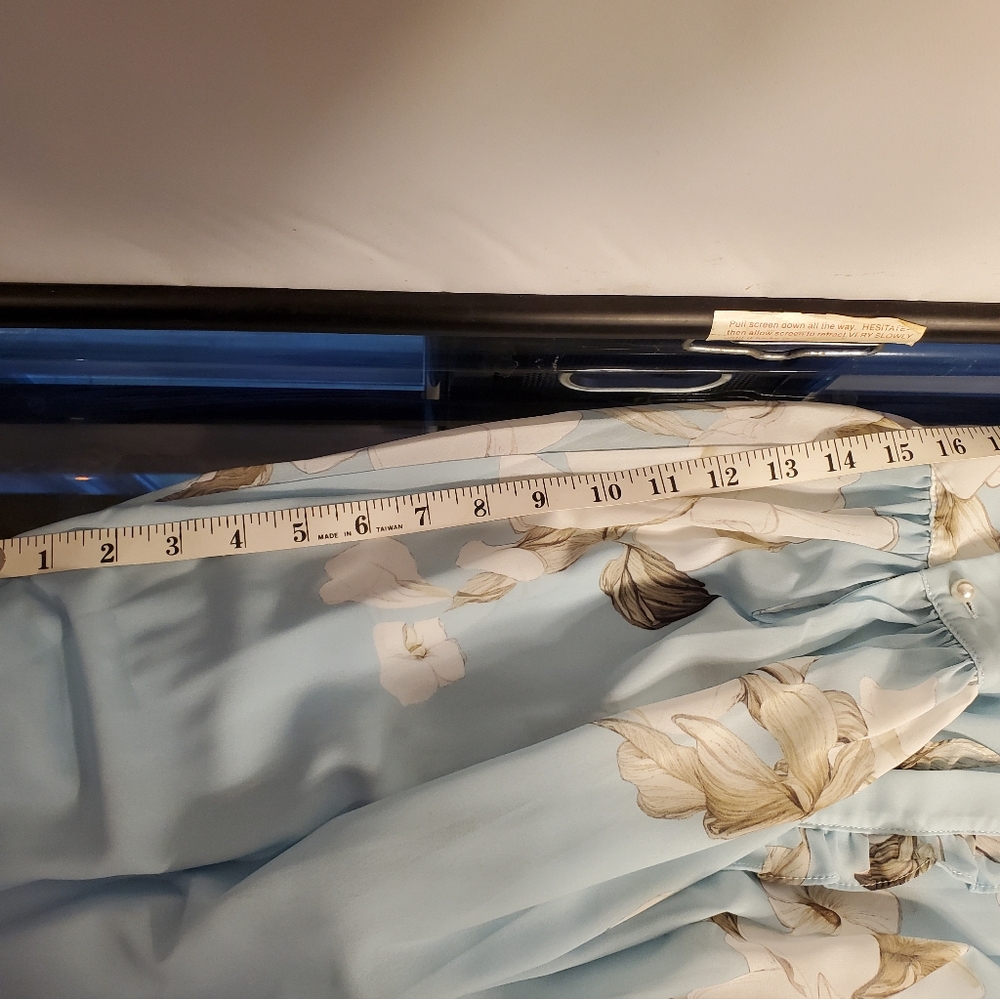 STYLEWE Light Blue Floral Ruffle Blouse - Picture 12 of 12